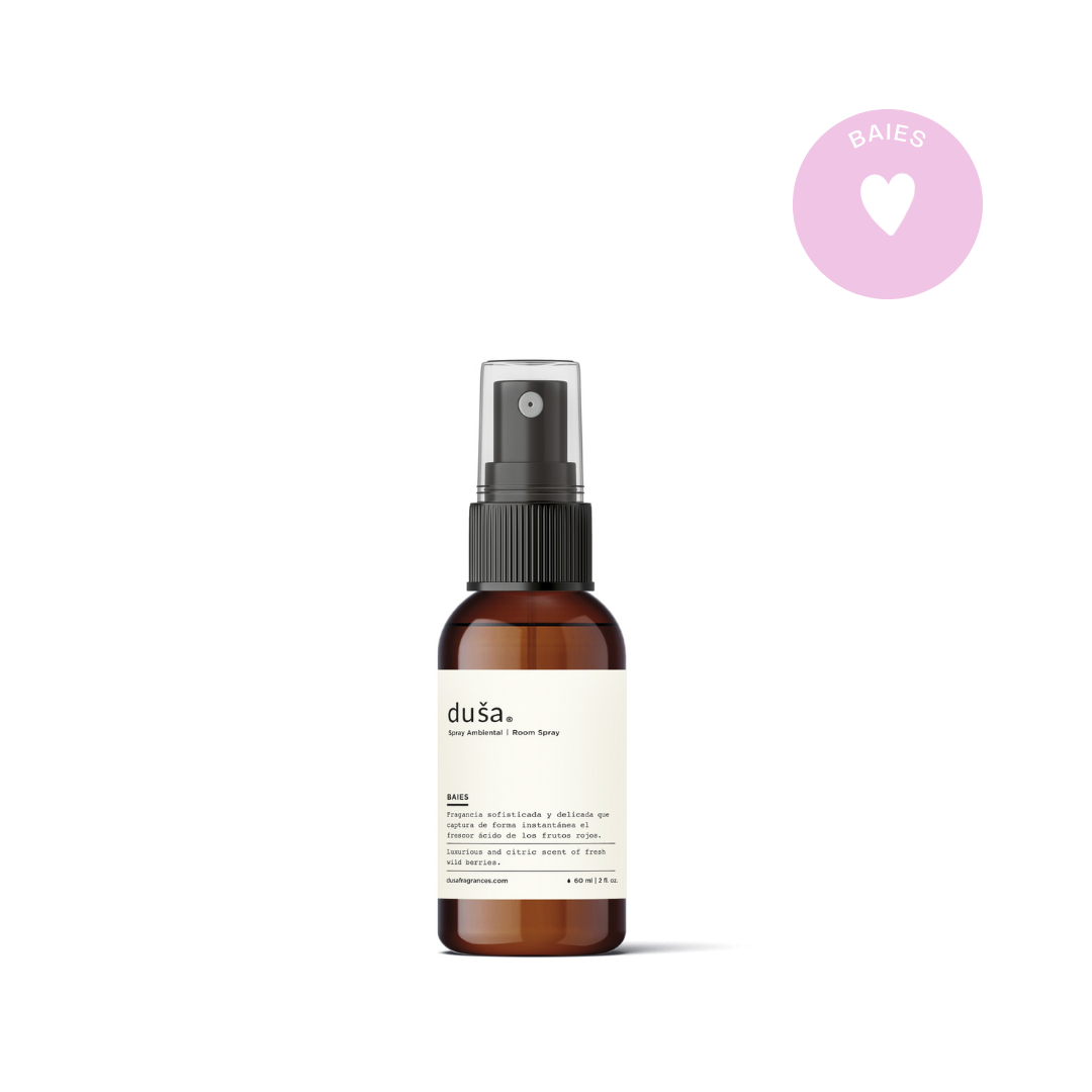 Baies- Aromatizante en Spray |  Para Telas y Ropa de Cama | Eliminador de olores en Spray - 60 ml