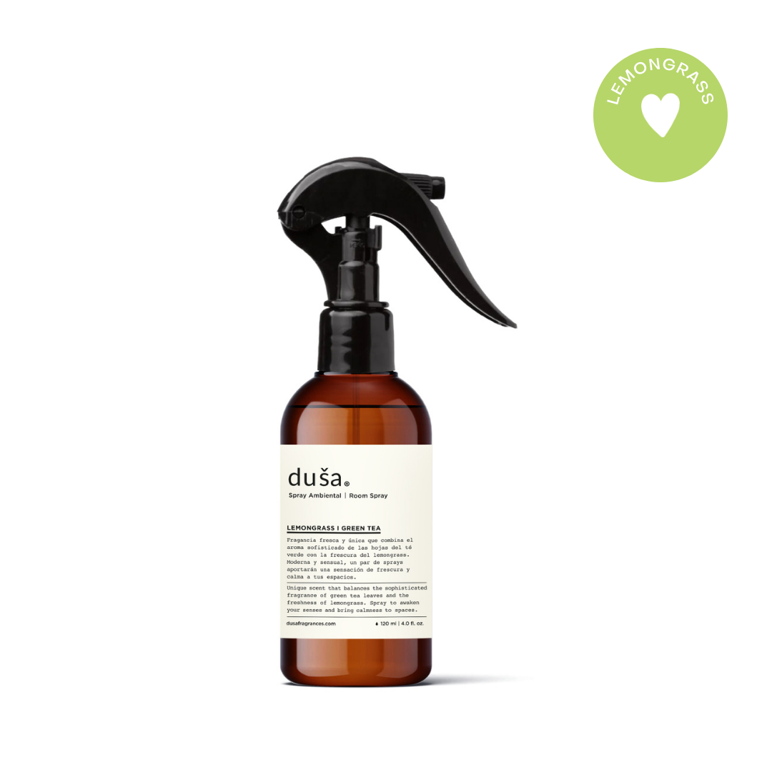 Lemongrass - Aromatizante en Spray |  Para Telas y Ropa de Cama | Eliminador de olores en Spray - 120 ml