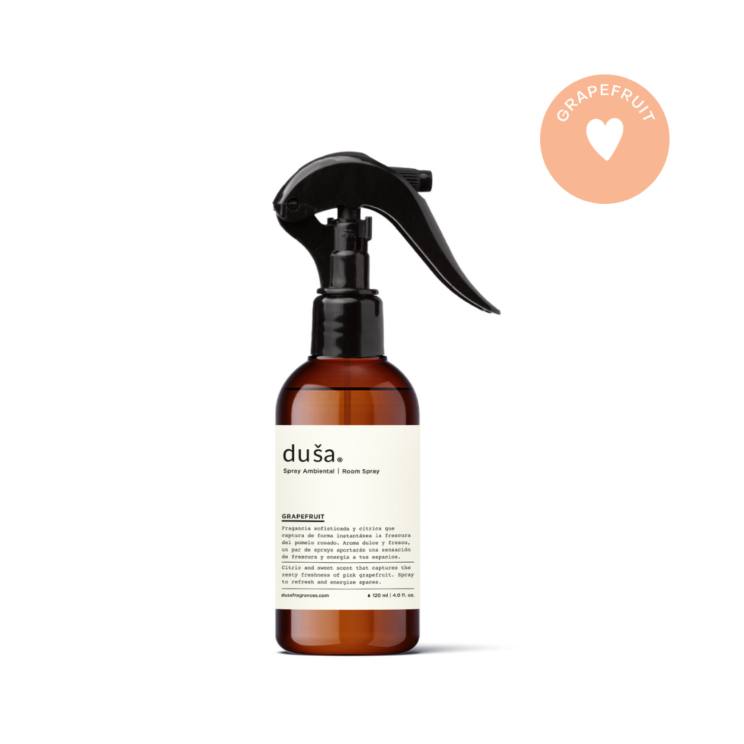 Grapefruit - Aromatizante en Spray |  Para Telas y Ropa de Cama | Eliminador de olores en Spray - 120 ml