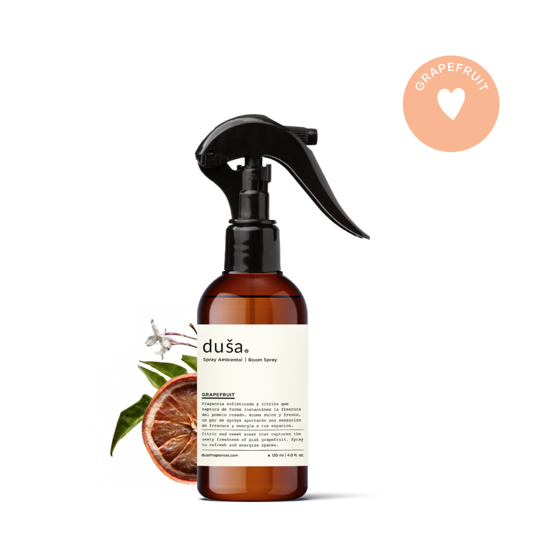 Grapefruit - Aromatizante en Spray |  Para Telas y Ropa de Cama | Eliminador de olores en Spray - 120 ml