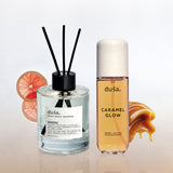 Set "Los más Amados "- Difusor Grapefruit + Perfume Mist Caramel Glow