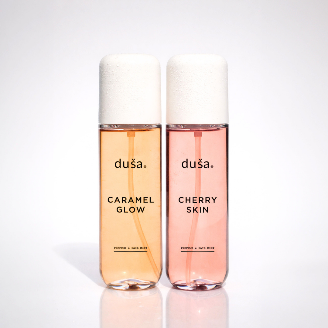 Set de Perfume Mist para Cuerpo y Cabello Caramel Glow y Cherry Skin
