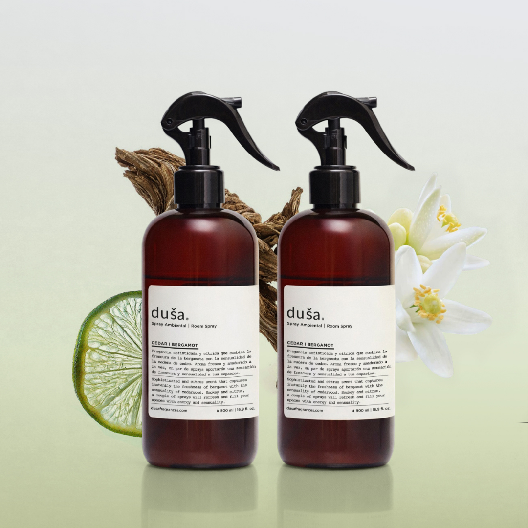 Set 2 Aromatizantes en Spray - Cedro Bergamota